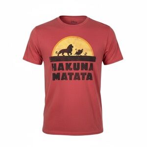 Disney Red Hakuna Matata Short Sleeve Tee